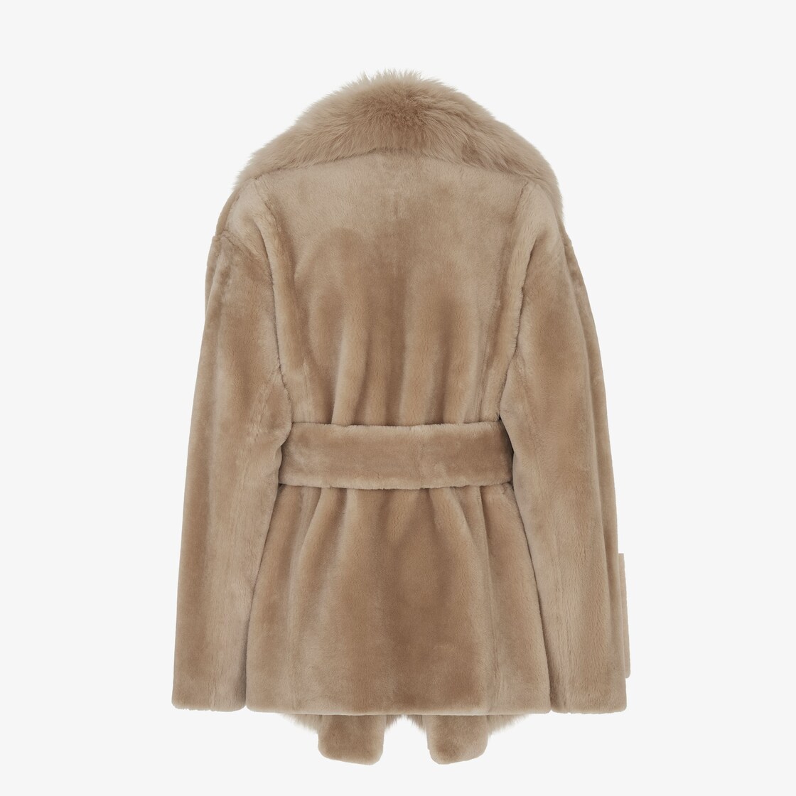 Coat Beige sheepskin coat Beige - Image 2/3