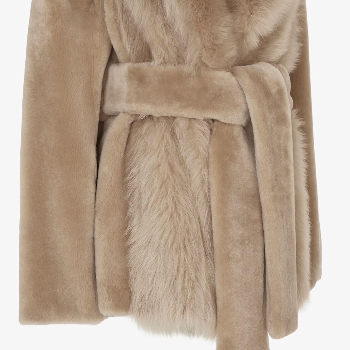 Coat Beige sheepskin coat Beige - Image 3/3