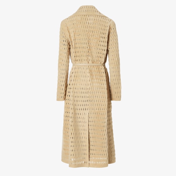 Fendi Wrap midi coat with wide lapel collar and matching belt | Thumbnail 2
