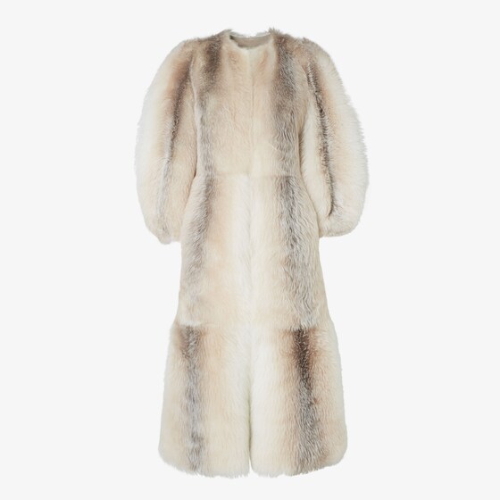 Fendi Coat In Brown