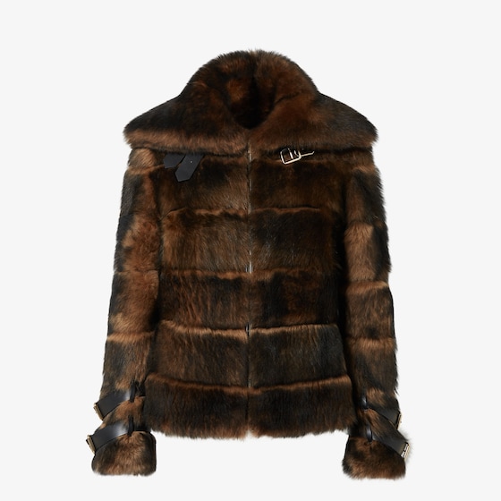 Fendi Blouson In Brown