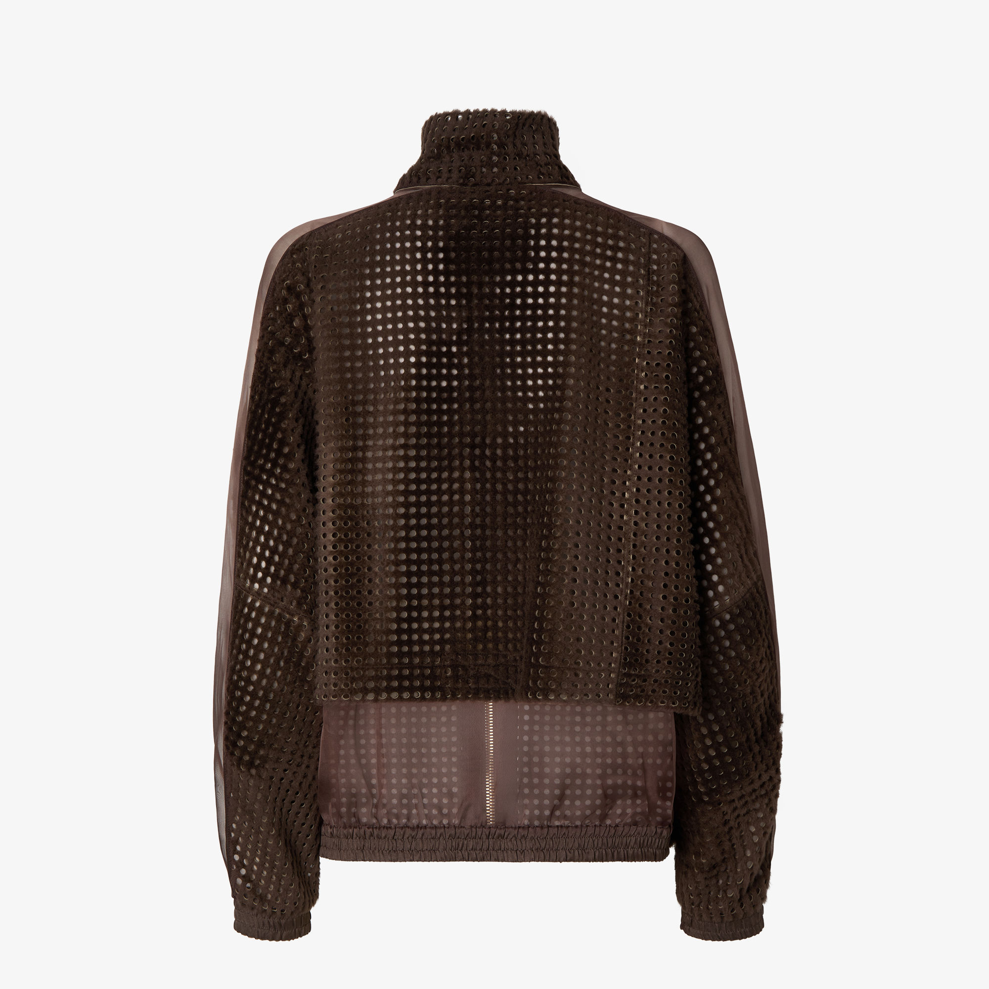 Fendi Oversize jacket with high collar and low-cut set-in sleeves | Thumbnail 2