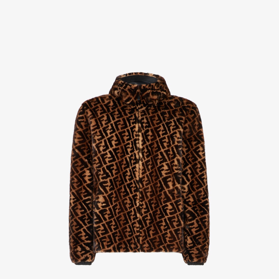 Fendi coat hot sale fur hood