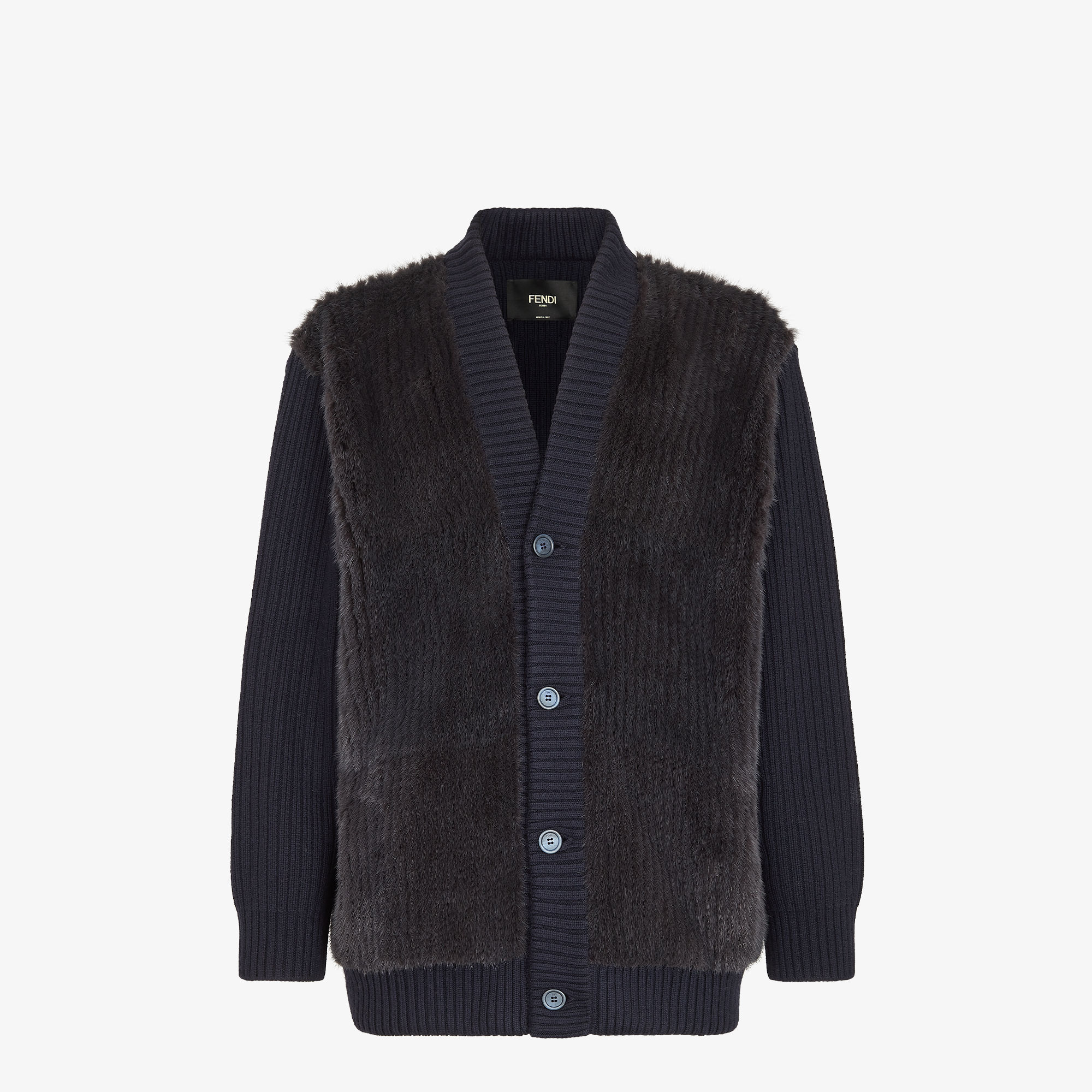 fendi cardigan black