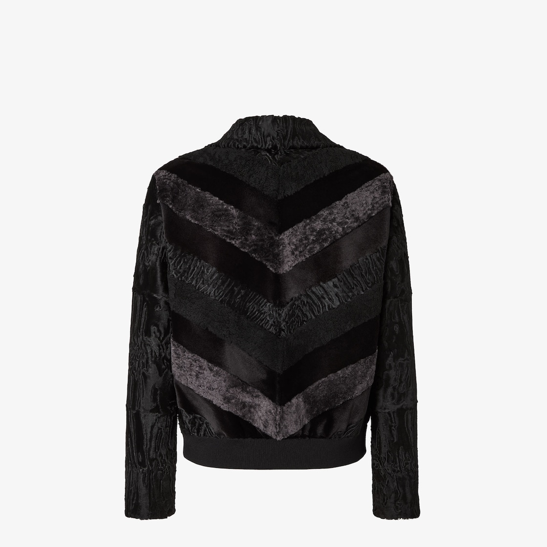 Blouson Blouson in black astrakhan, mink and shearling Black - Image 2/3