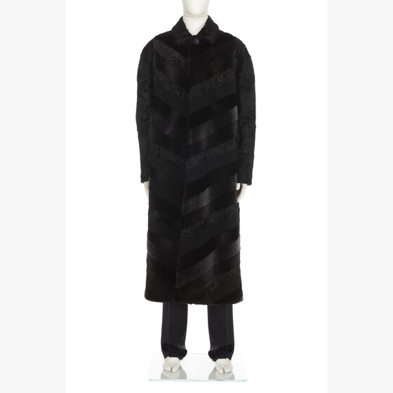 Fendi Coat In Black