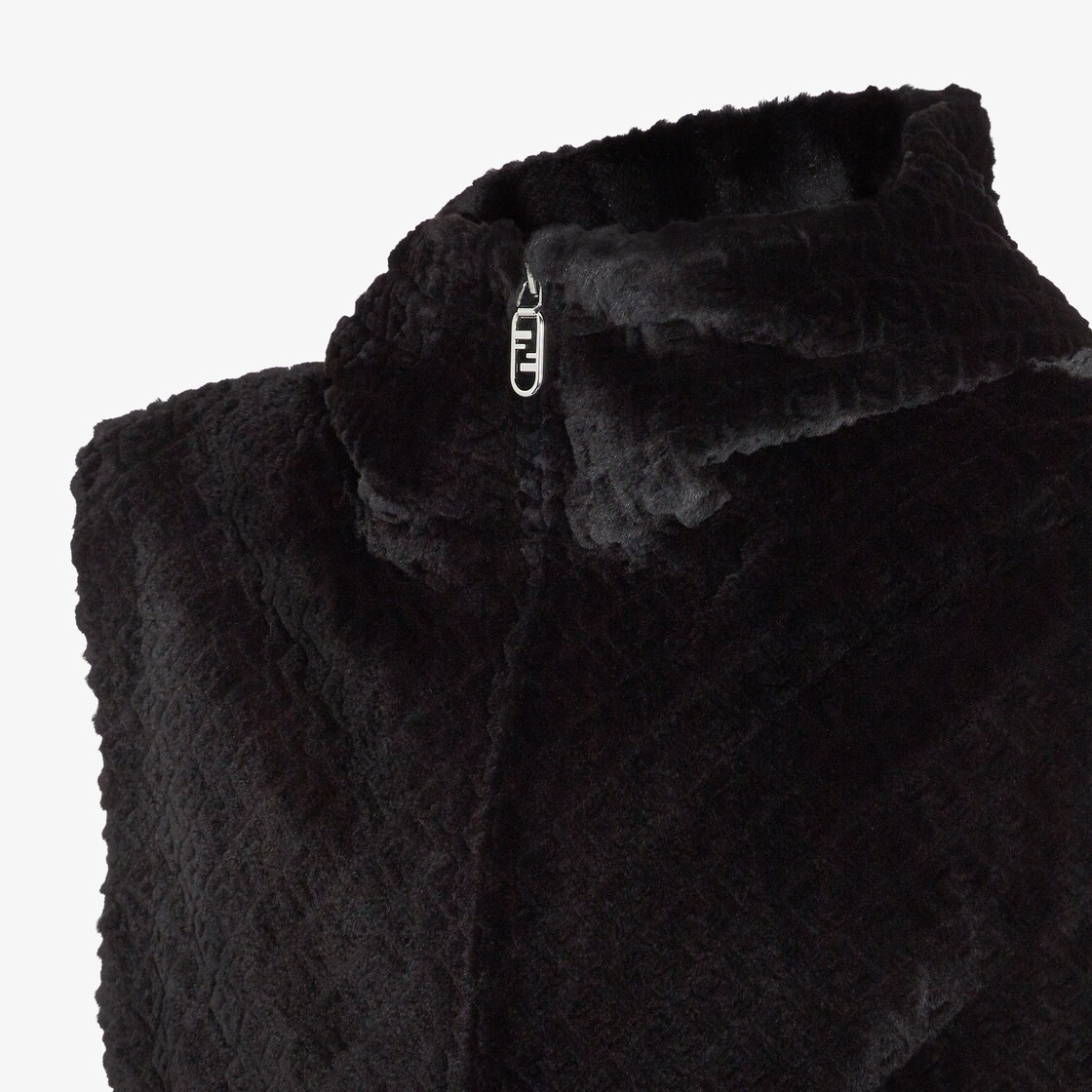 Gilet Black FF mink gilet Black - Image 3/3