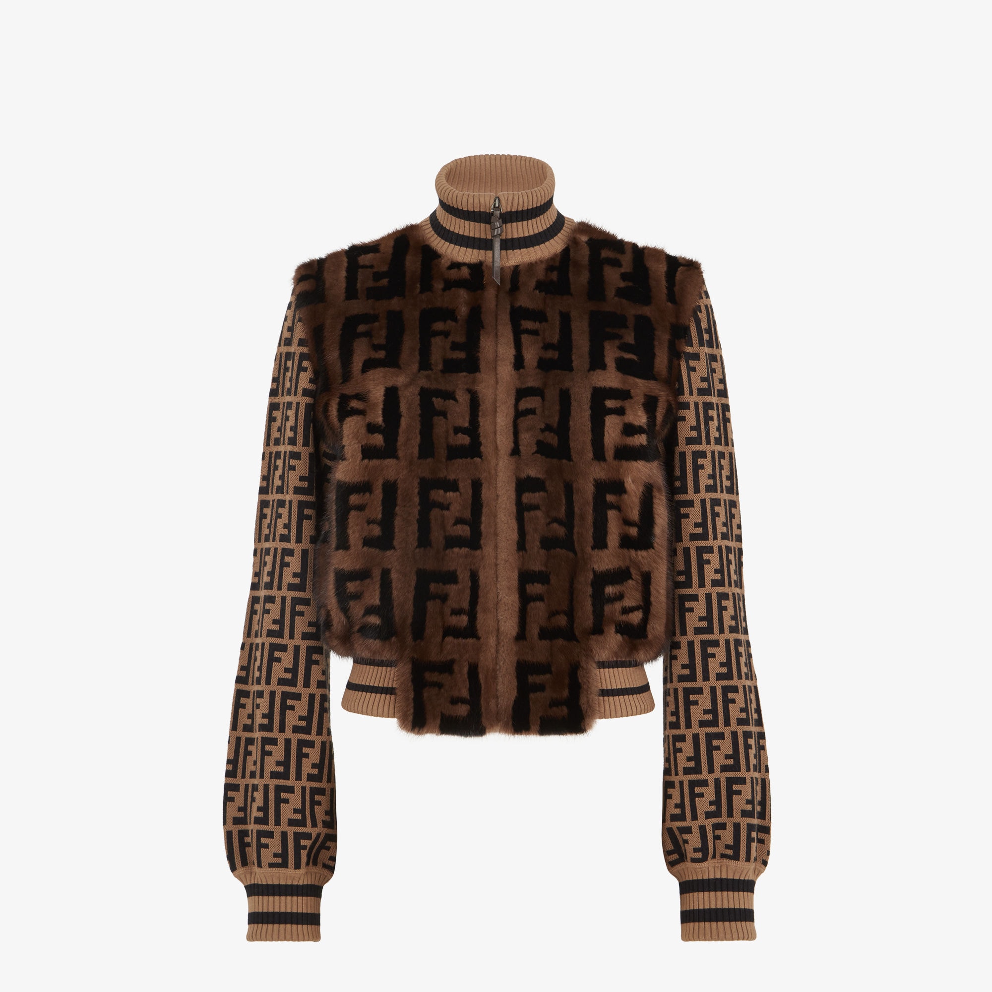 FENDI｜JACKETS (FF nylon bomber jacker (FAA899 AP5A F14W Down jacket Technical fabric Black | Fendi