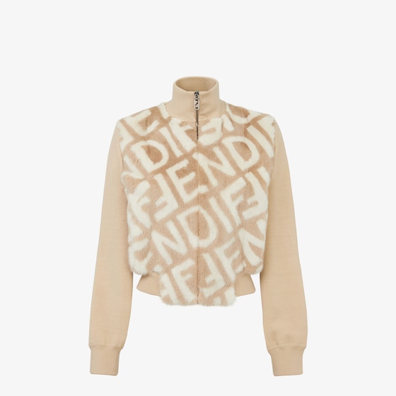 Fendi Bomber jacket fastened with two buttons and zip