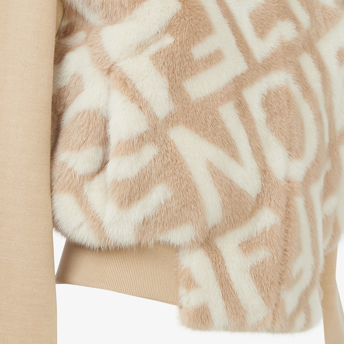 Bomber jacket Fur Beige - Image 3/3