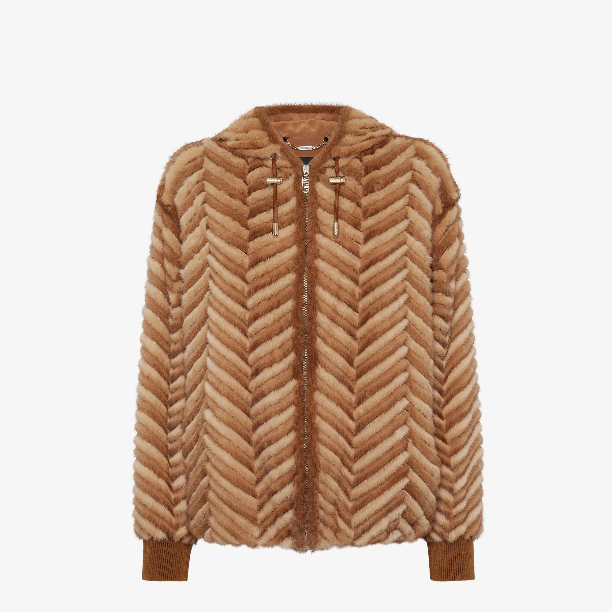ジャケット FENDI Women Outer FAN198AT8H Brown Windbreaker Silk Brown | Fendi