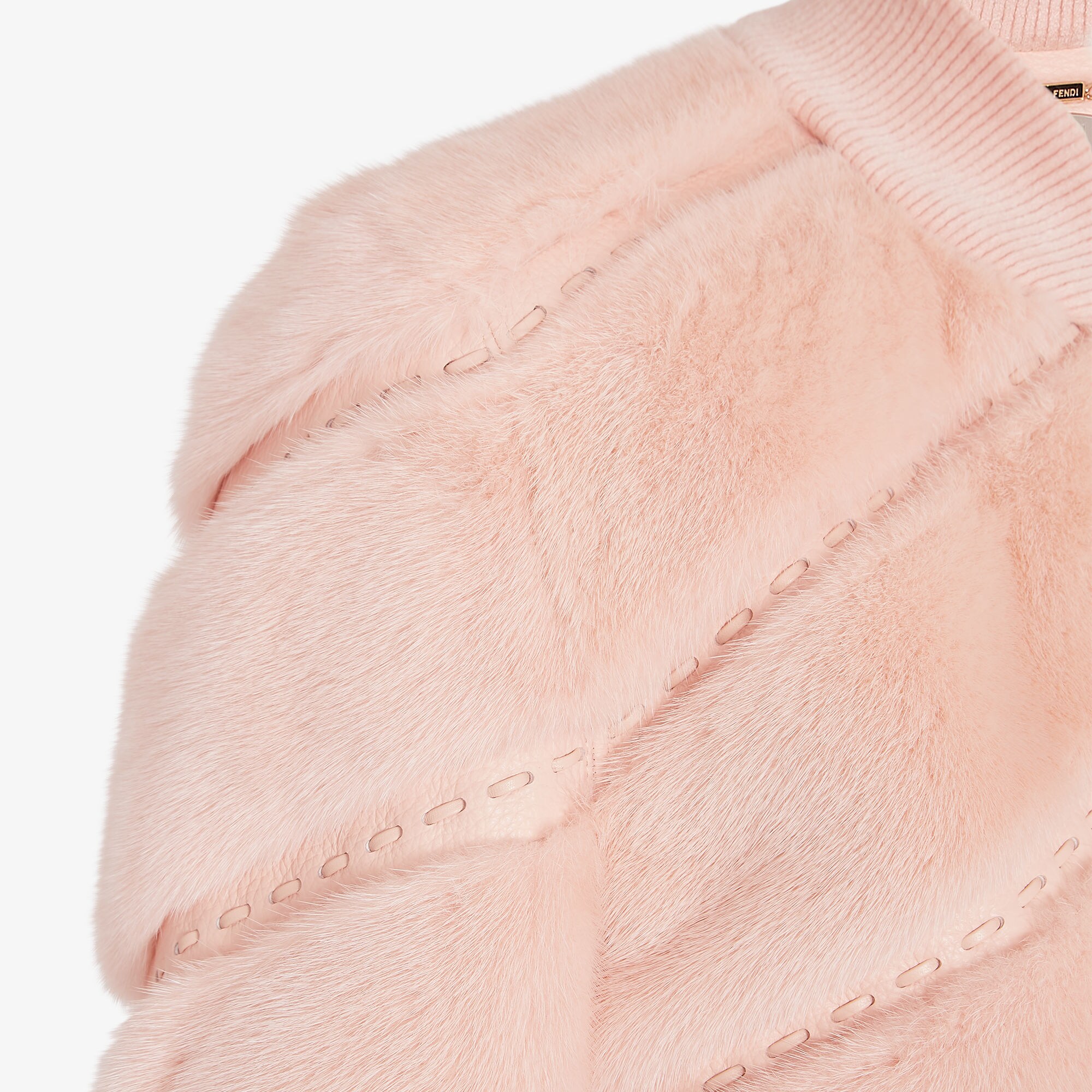 Blouson - Pale pink mink bomber jacket | Fendi