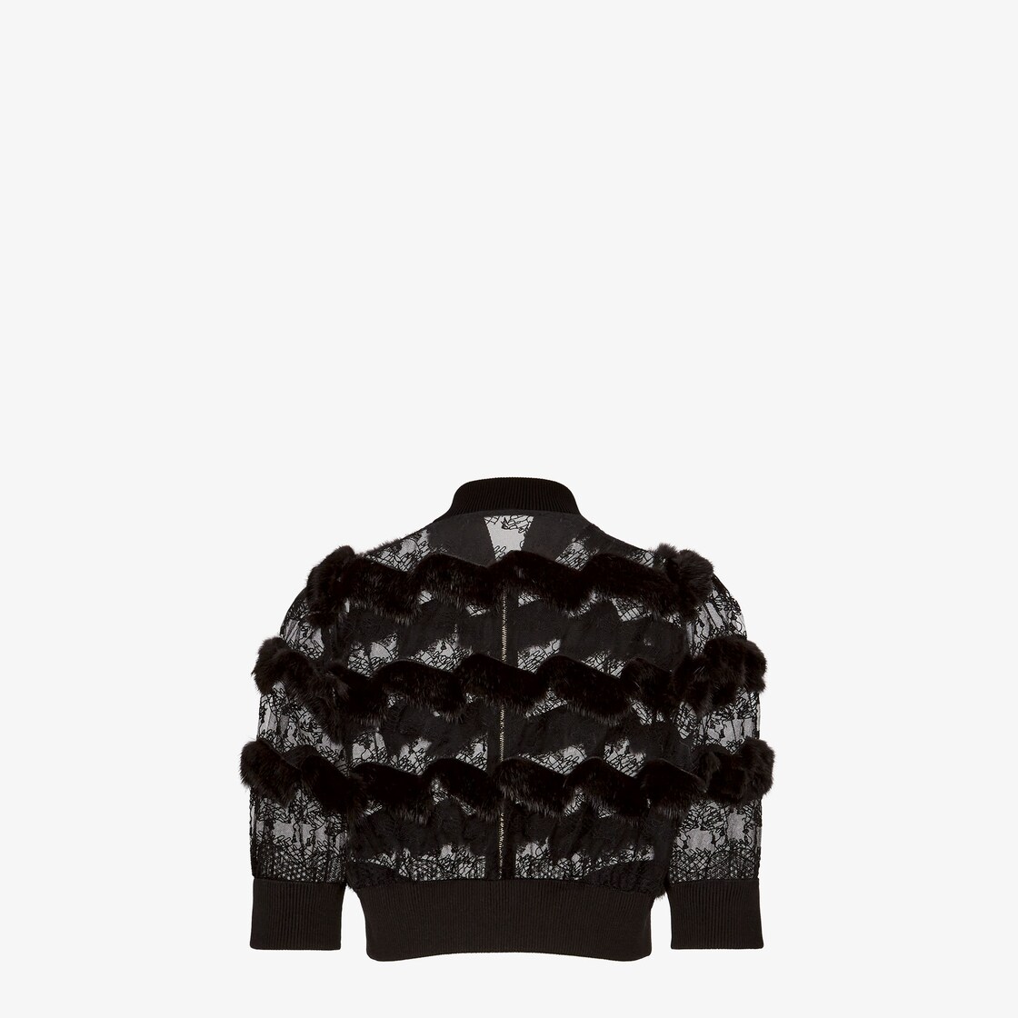 Bomber Jacket Fur Black - Image 2/3