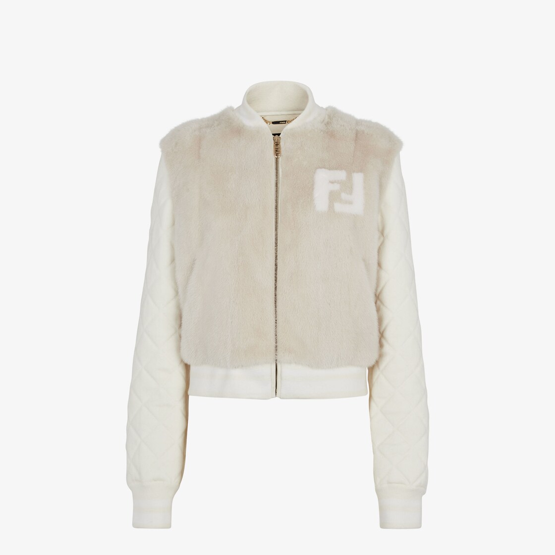 Fendi mink cheap bomber jacket