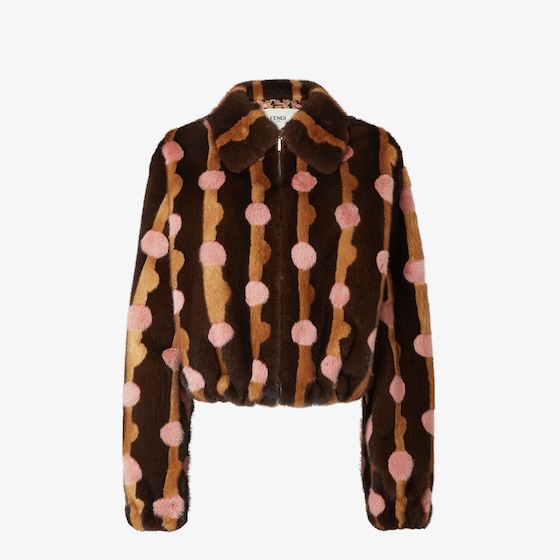 Fendi Blouson In Brown
