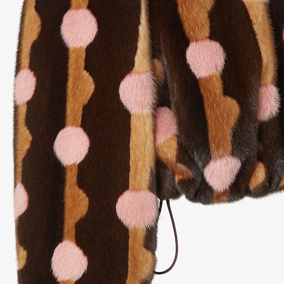 Fendi Cropped jacket with shirt collar, long cocoon sleeves | Thumbnail 3