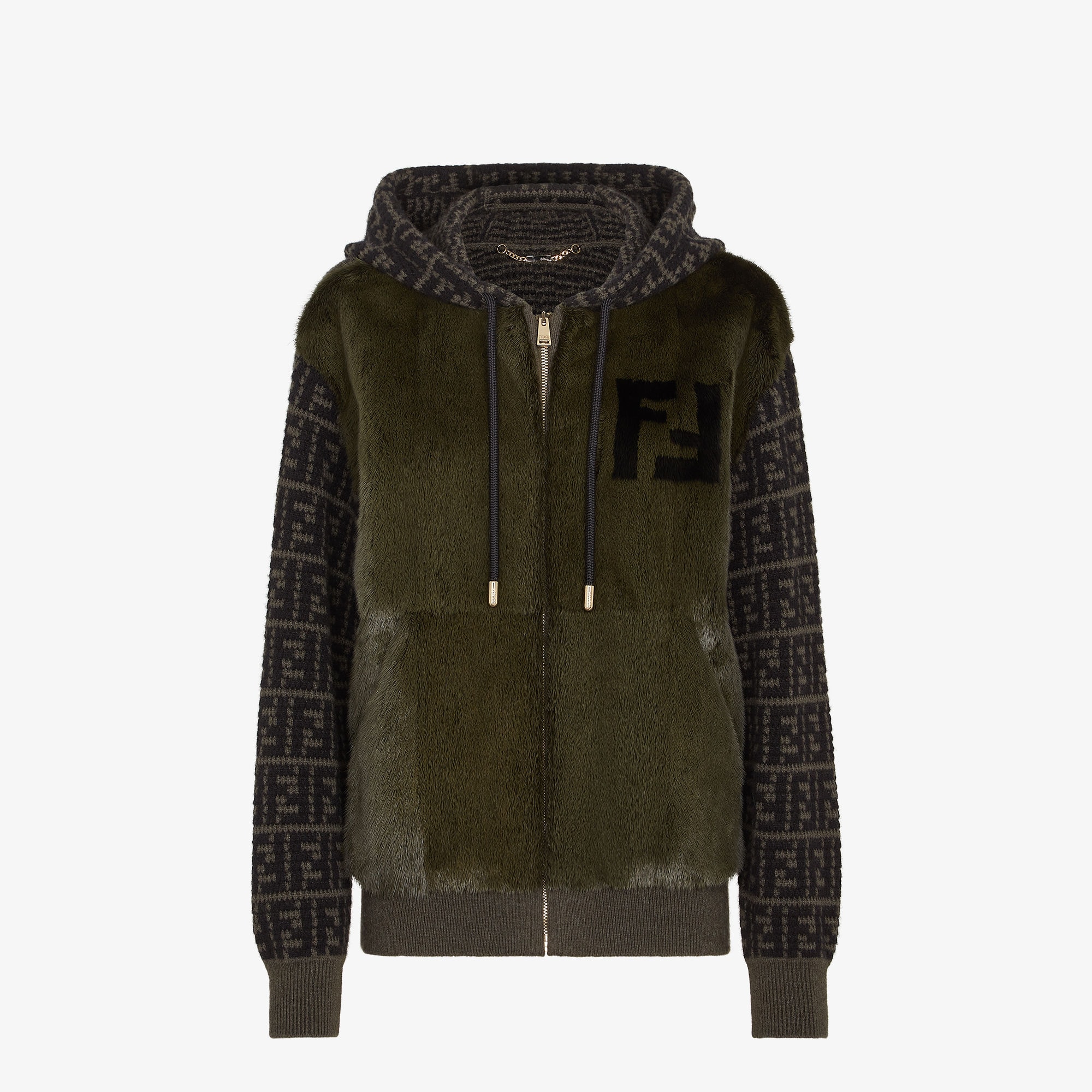 Jacket Fur Green Fendi