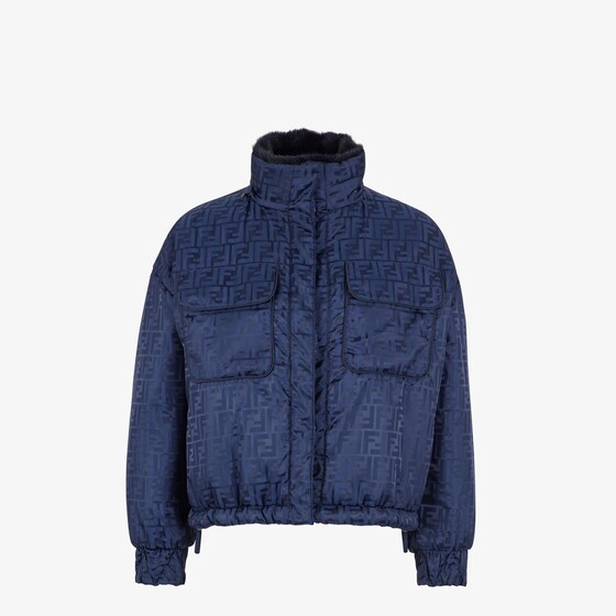 Fendi Reversible cropped waistcoat with high collar | Thumbnail 4