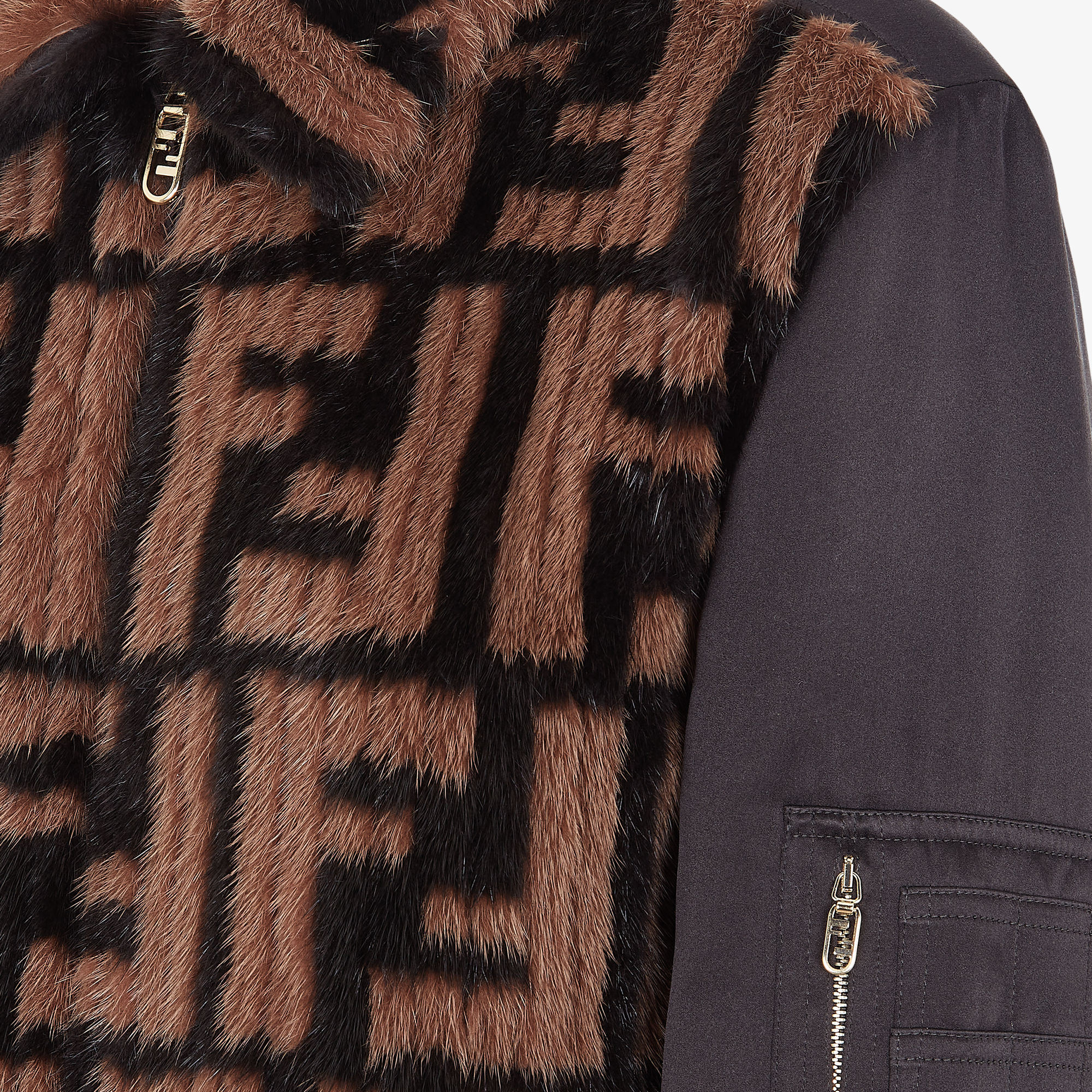 ブルゾン Fendi Reversible Patchwork Silk Bomber Fendi Reversible Patchwork Silk Bomber | italist
