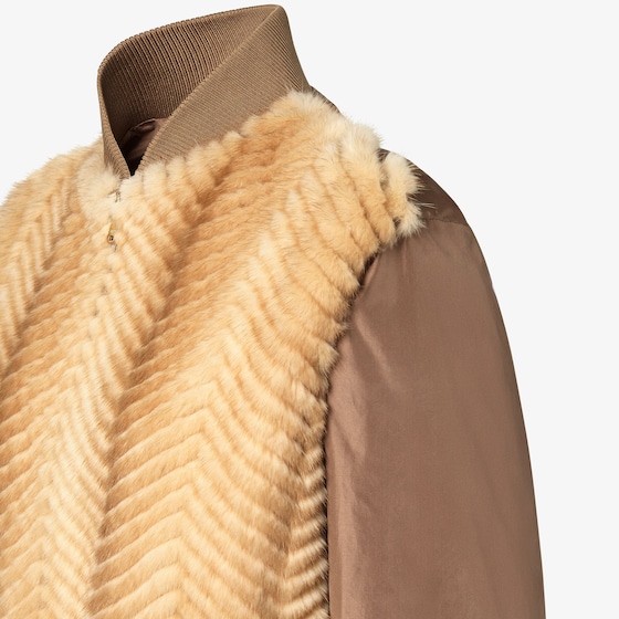 Fendi Bomber jacket with rib-knit collar and edges | Thumbnail 3