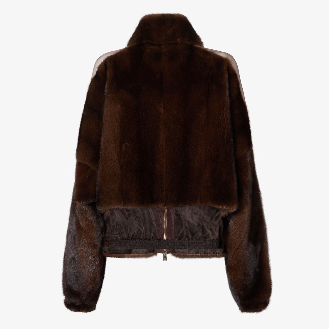 Jacket Brown mink and organza jacket Brown - Image 2/4