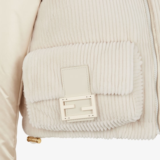 Fendi Cropped, padded jacket with high collar and removable hood | Thumbnail 3