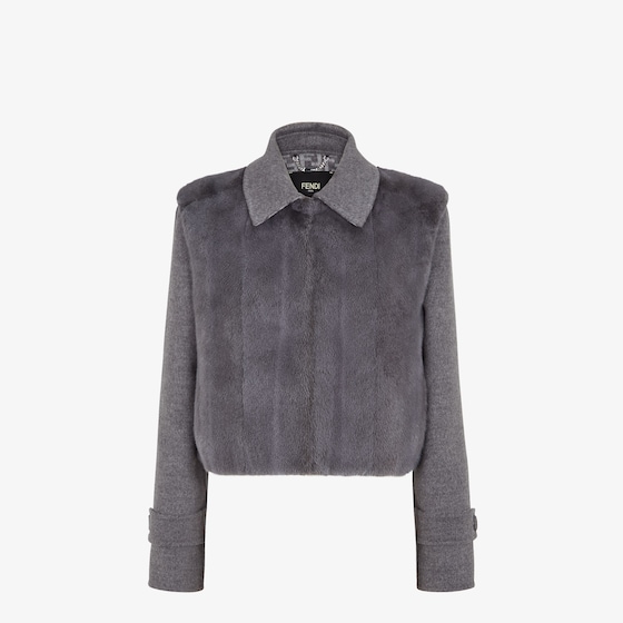 Fendi Blouson In Grey