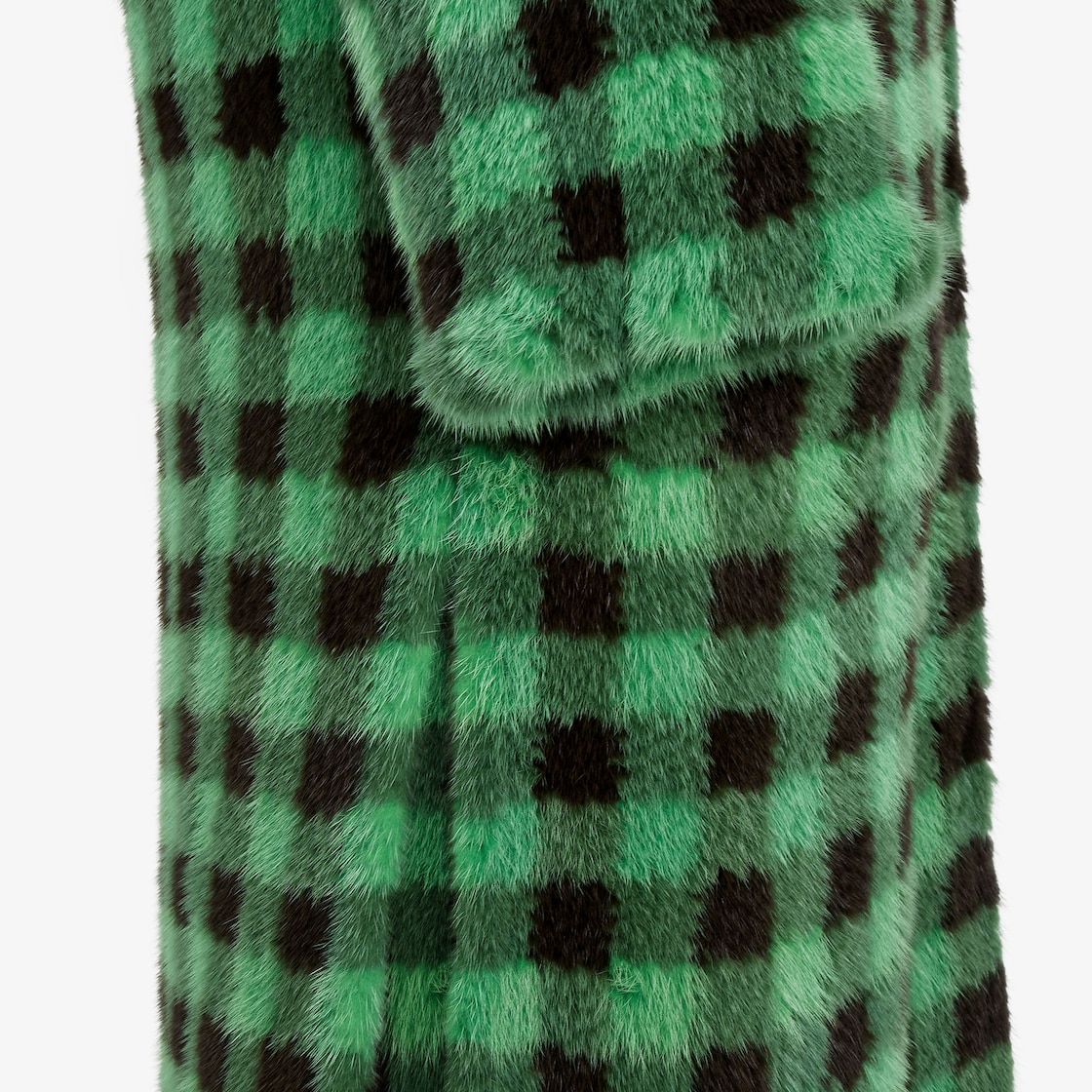 Coat Fur Green - Image 3/4