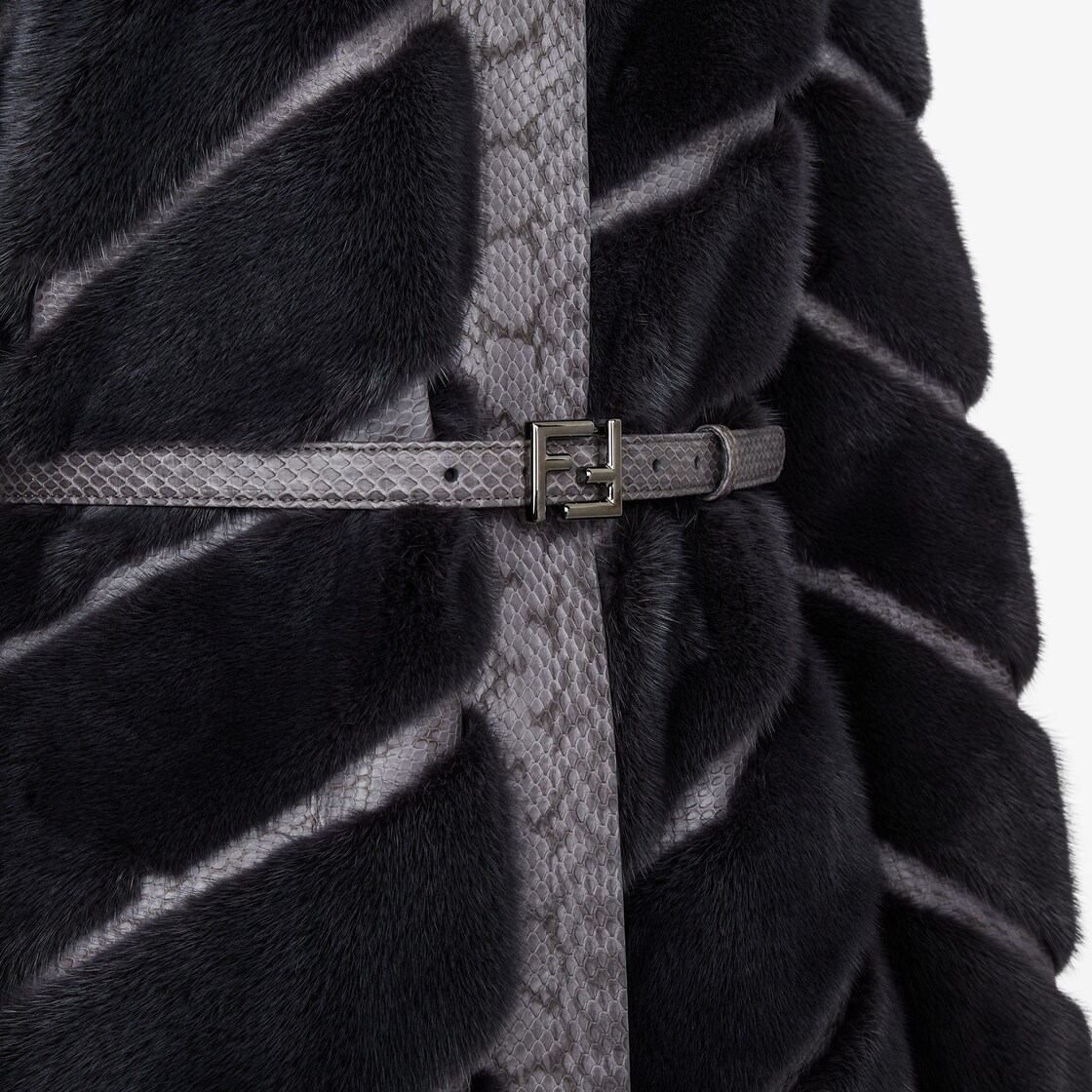 Coat Fur Grey - Image 3/3