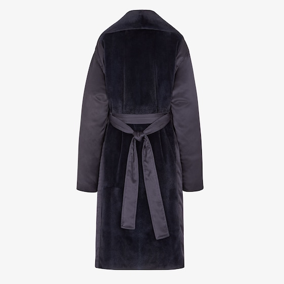 Fendi Padded cocoon coat with a large lapel collar and matching | Thumbnail 2