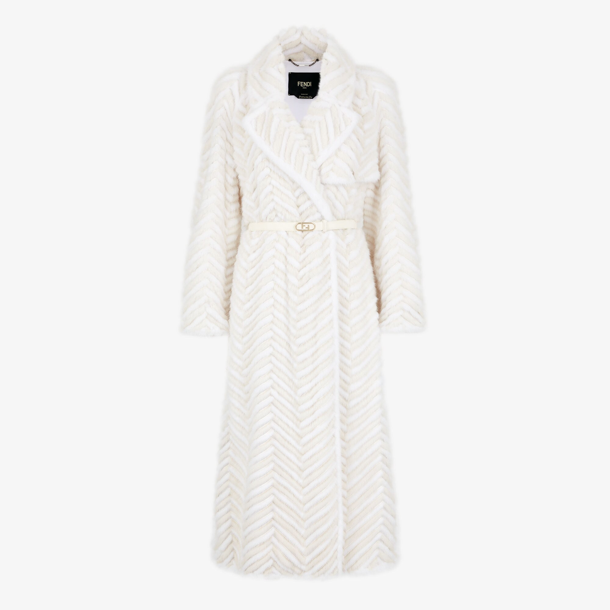 Coat Fur White Fendi