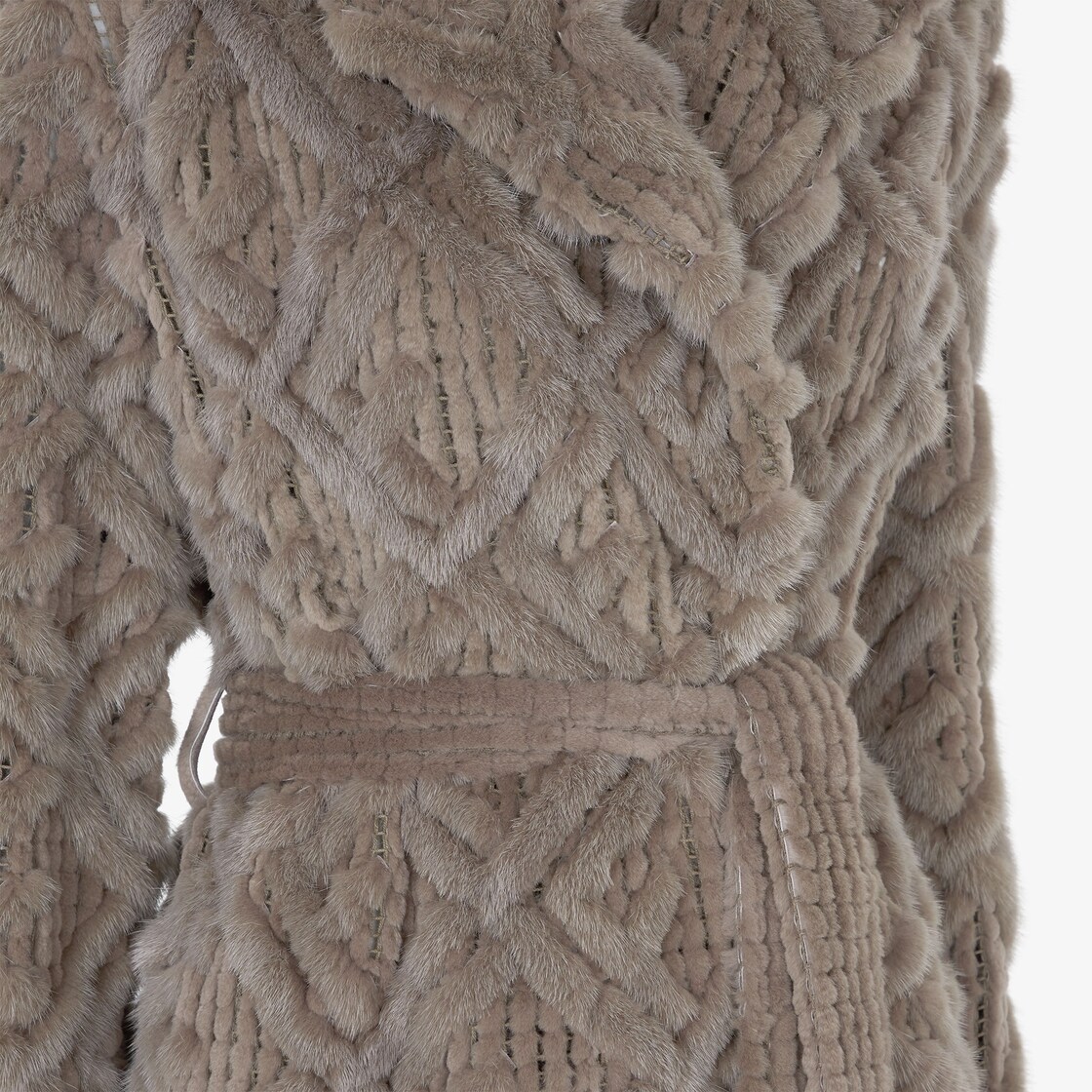 Coat Fur Grey - Image 3/4