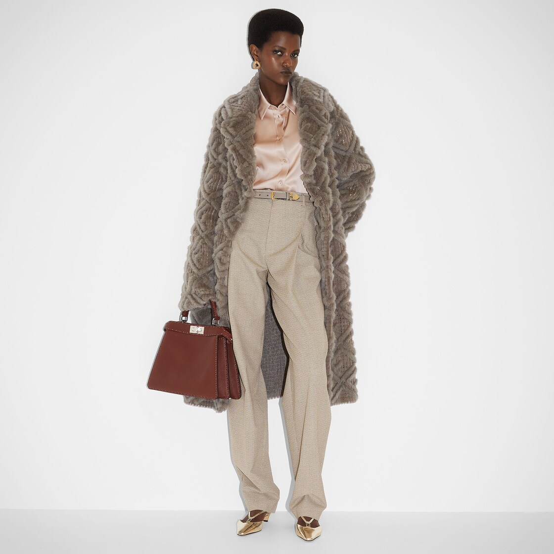 Coat Fur Grey - Image 4/4