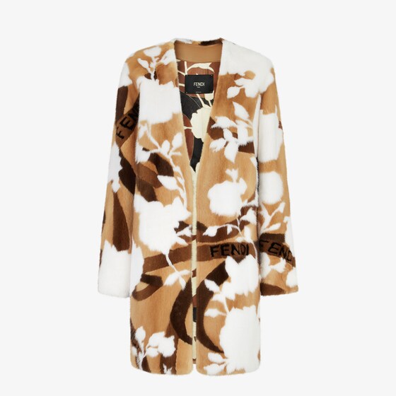 Fendi Coat In Multi