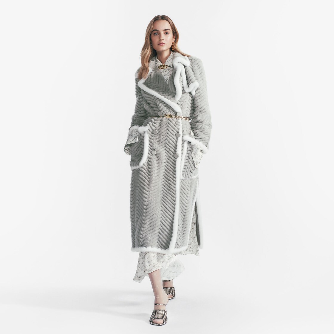 Coat Fur Grey - Image 4/4