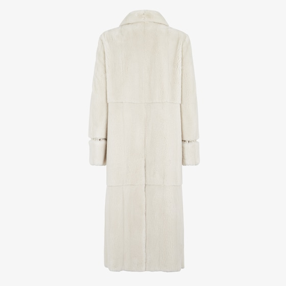 Fendi Long-sleeved straight-cut long coat with shirt collar | Thumbnail 2