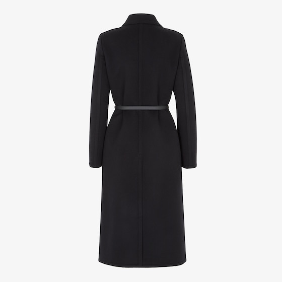 Fendi Straight-cut, single-breasted long coat with lapel collar | Thumbnail 2
