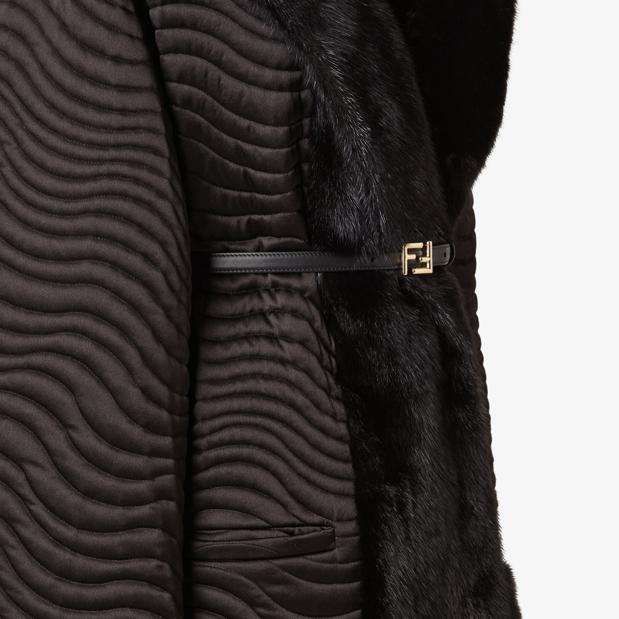 Coat Fur Black | Fendi