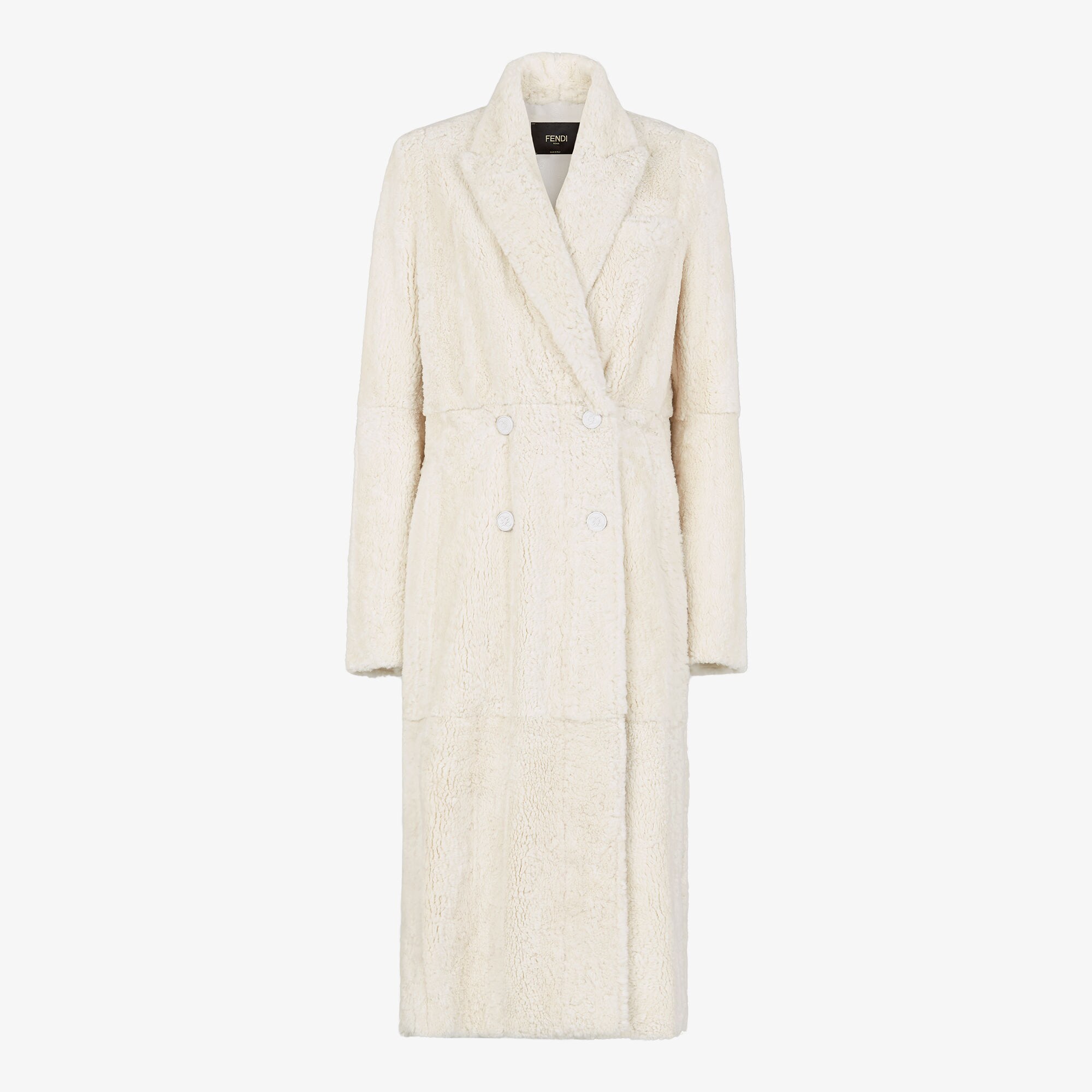 コート FENDI Women Coats FM5348AQA4F08U3 White Coat Fur White | Fendi