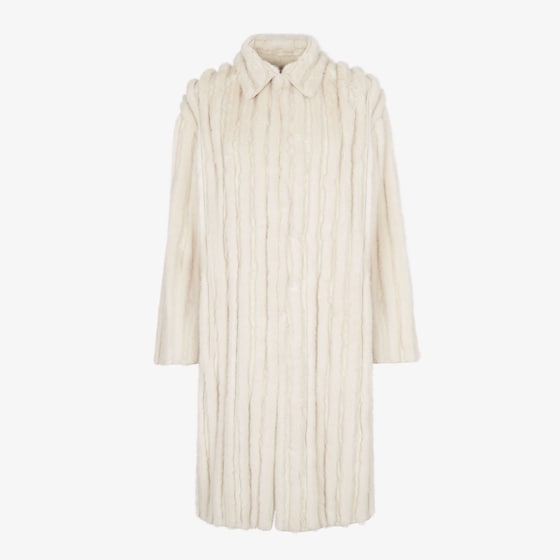 Fendi Midi coat with shirt collar and long, dropped sleeves