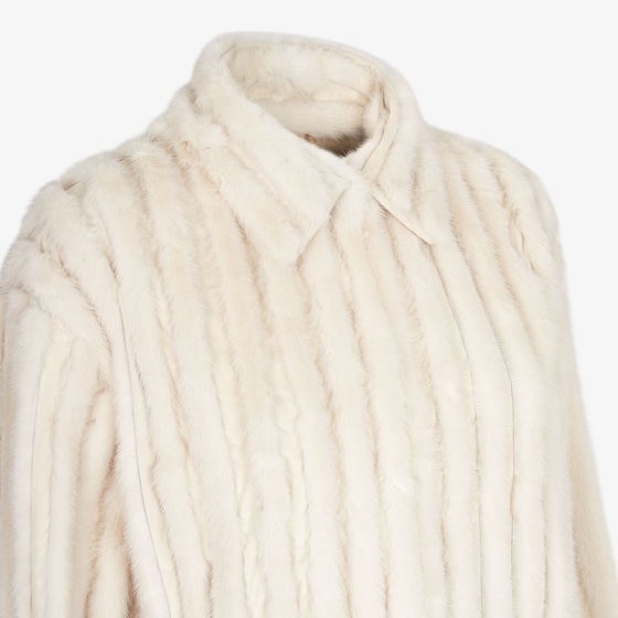 Fendi Midi coat with shirt collar and long, dropped sleeves | Thumbnail 3