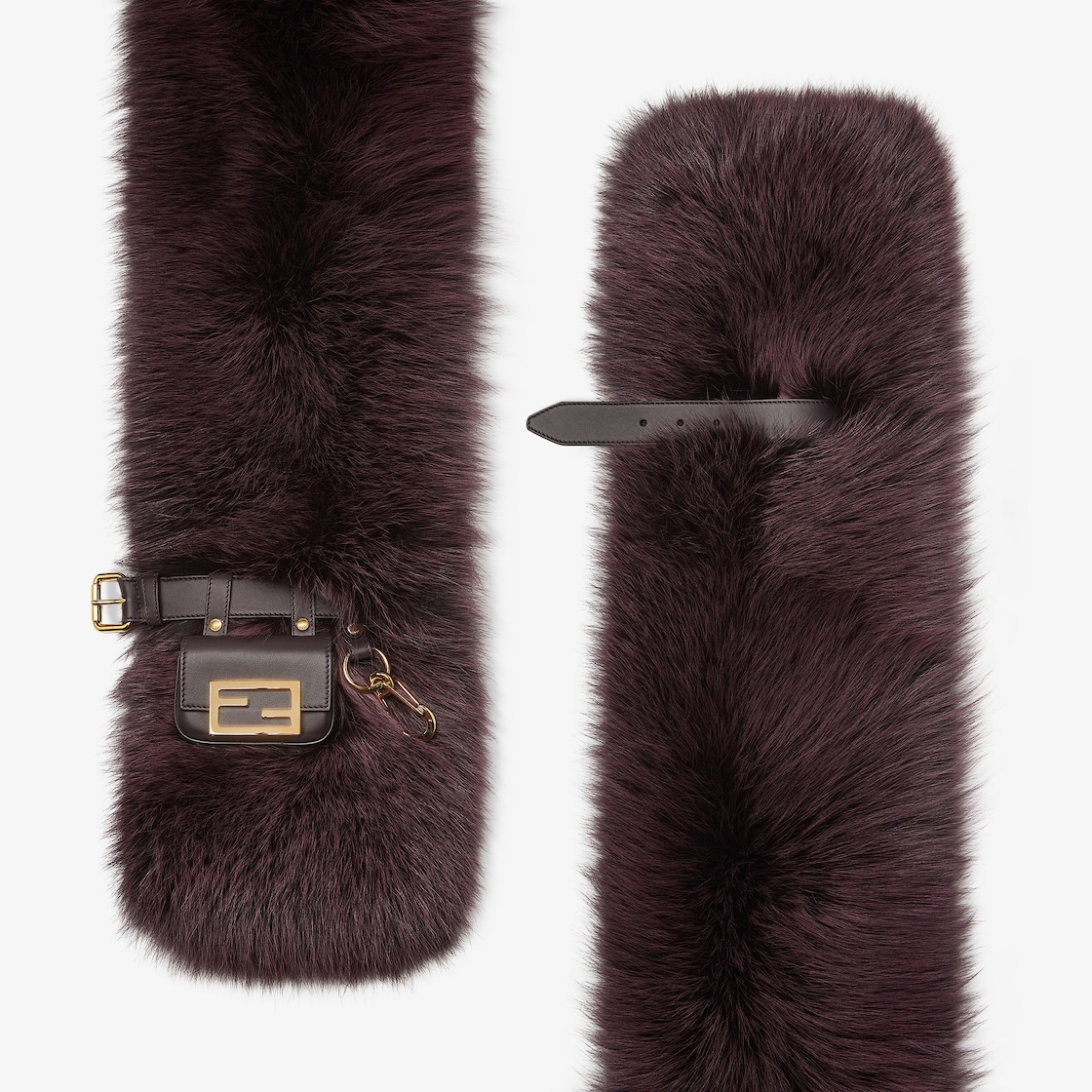 Maxi Stole Fur Purple - Image 2/2