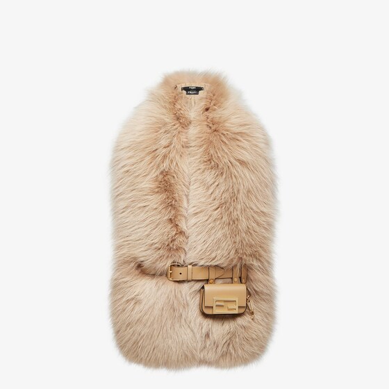 Fendi Maxi stole with multifunctional leather belt