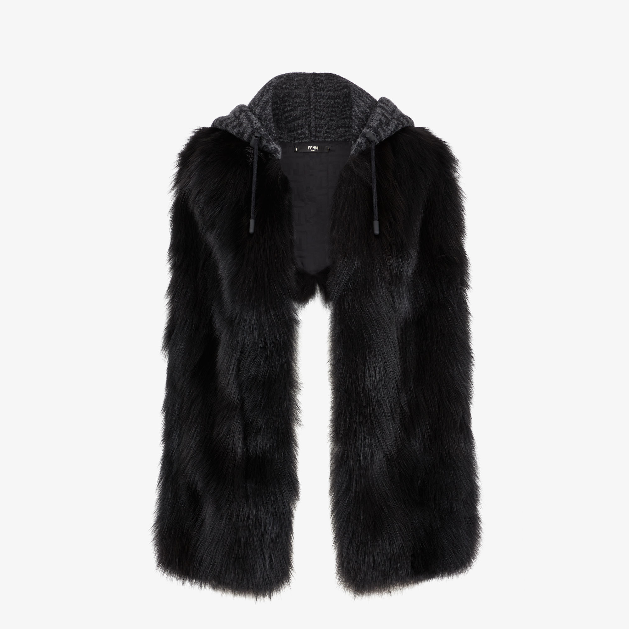マキシストール - ブラックフォックスファー ストール | Fendi