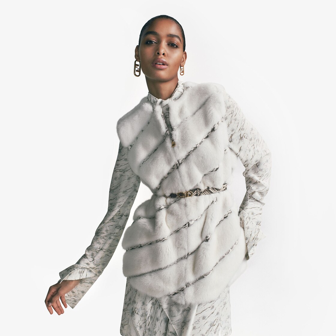 Gilet Fur White - Image 4/4