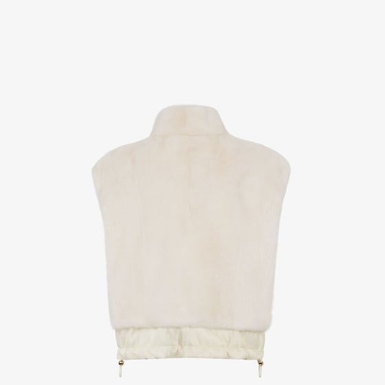 Fendi Short reversible waistcoat with high collar and drawstring | Thumbnail 2