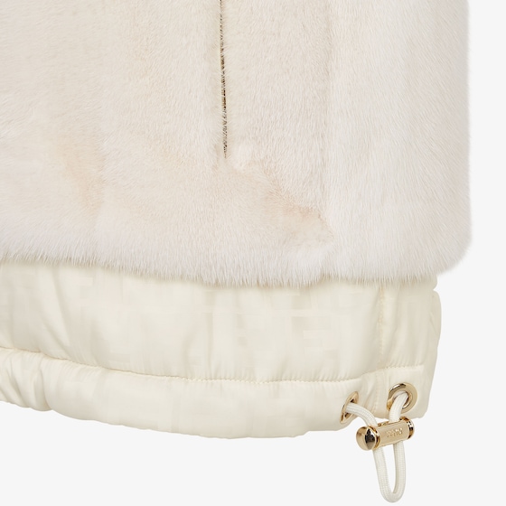Fendi Short reversible waistcoat with high collar and drawstring | Thumbnail 3