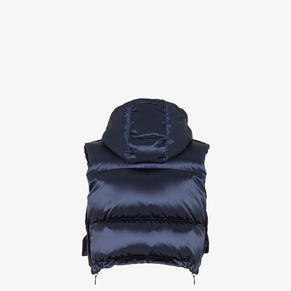 Fendi Embroidered Vest Blue Green Cotton