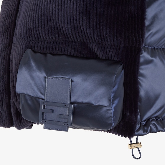 Fendi Cropped gilet with removable hood, high collar | Thumbnail 3