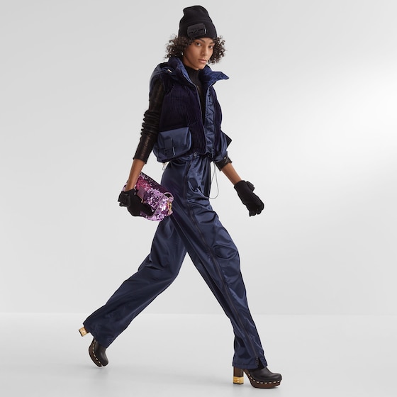 Fendi Cropped gilet with removable hood, high collar | Thumbnail 4